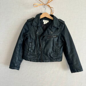 Woskowana kurtka typu biker